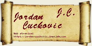 Jordan Čučković vizit kartica